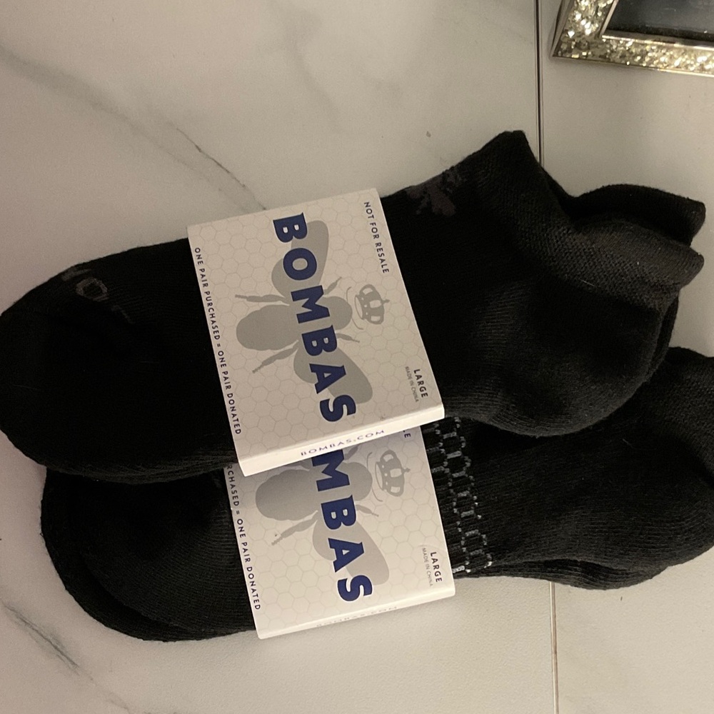 Bombas Black Low-Cut Athletic No-Show Socks - 2 Pack